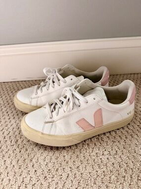 Veja Campo Sneaker White Petal Pink Color